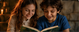 Children reading together