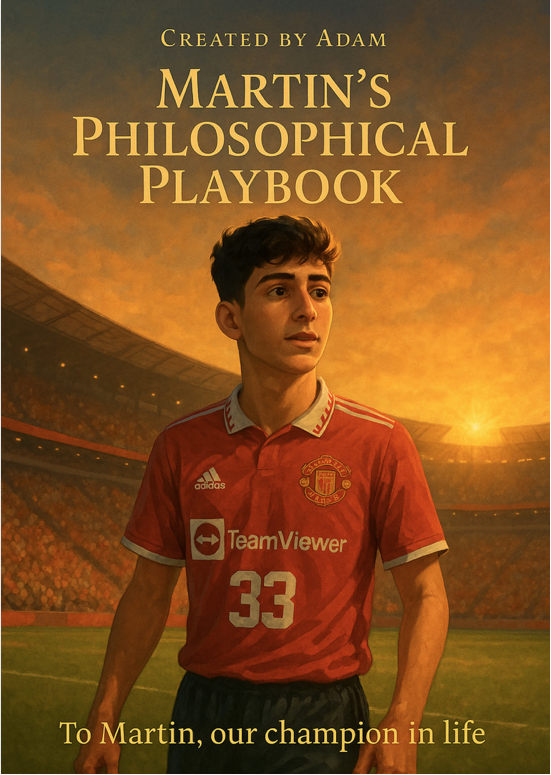 Martin’s Philosophical Playbook personalized teen book cover
