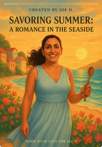 Savoring Summer personalized adult romance book cover