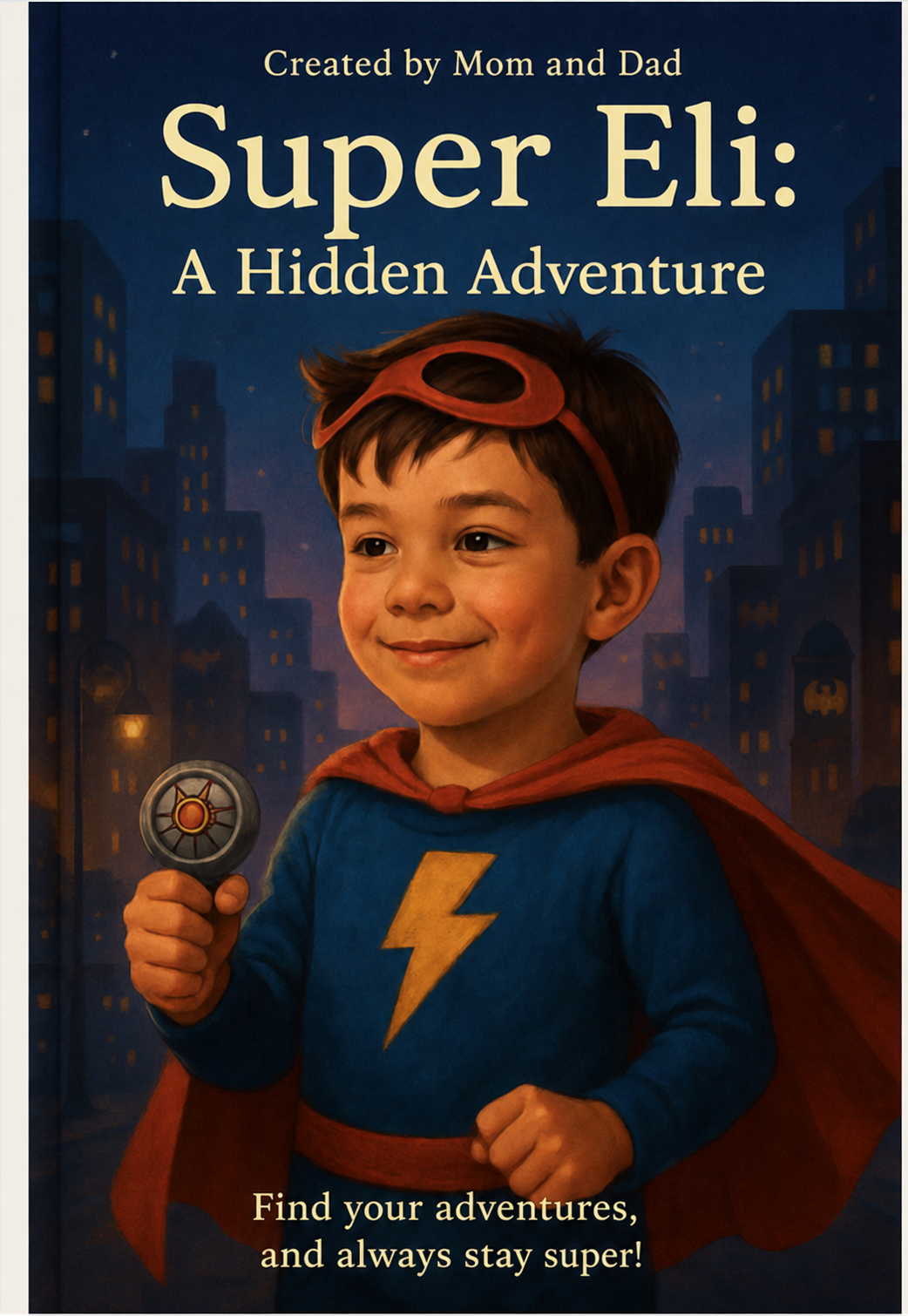 Super Eli personalized children’s book cover